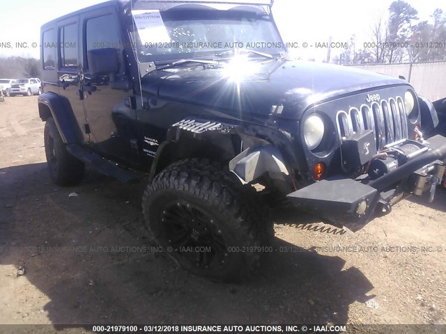 1J4GA59198L504104 - 2008 JEEP WRANGLER UNLIMITE SAHARA BLACK photo 6