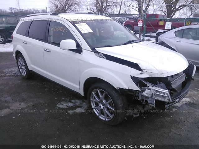 3C4PDCDGXDT538595 - 2013 DODGE JOURNEY CREW WHITE photo 1