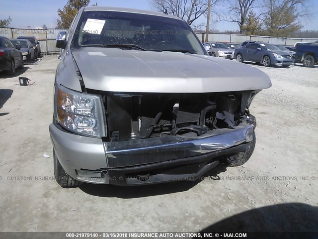 1GCEK19J27E504239 - 2007 CHEVROLET SILVERADO K1500 SILVER photo 6