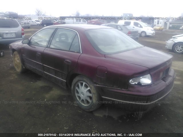 2G4WB52K0X1419637 - 1999 BUICK REGAL LS/LSE MAROON photo 3