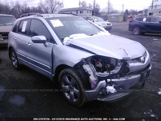 5J8TB18547A010193 - 2007 ACURA RDX TECHNOLOGY SILVER photo 1