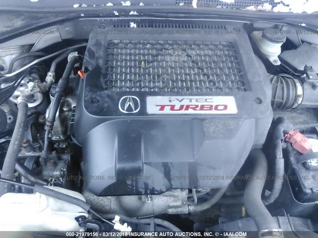 5J8TB18547A010193 - 2007 ACURA RDX TECHNOLOGY SILVER photo 10