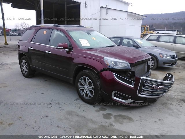 1GKKVRKD2FJ116936 - 2015 GMC ACADIA SLT-1 RED photo 1