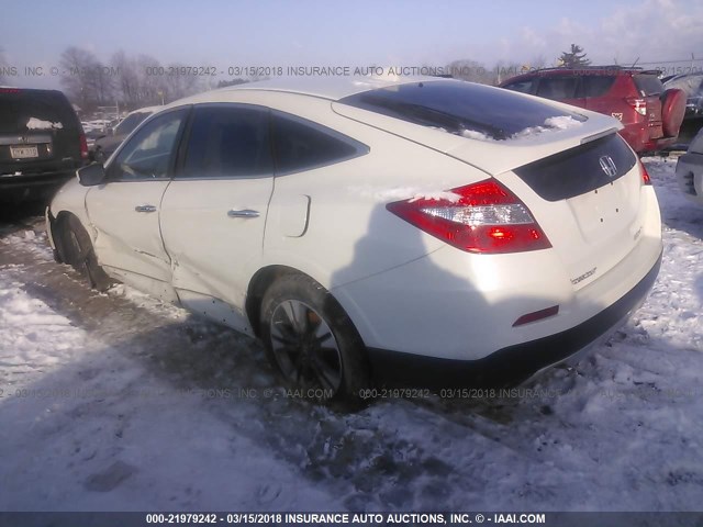 5J6TF2H57FL004779 - 2015 HONDA CROSSTOUR EXL WHITE photo 3