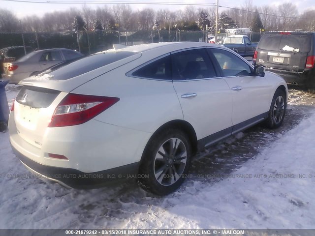 5J6TF2H57FL004779 - 2015 HONDA CROSSTOUR EXL WHITE photo 4