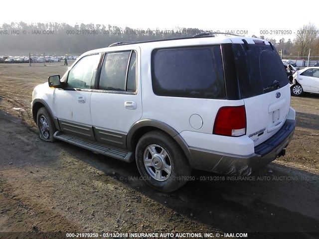 1FMPU18L94LA99957 - 2004 FORD EXPEDITION EDDIE BAUER WHITE photo 3