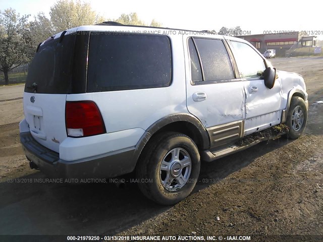 1FMPU18L94LA99957 - 2004 FORD EXPEDITION EDDIE BAUER WHITE photo 4