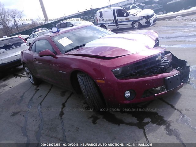 2G1FB1E38C9200379 - 2012 CHEVROLET CAMARO LT RED photo 1