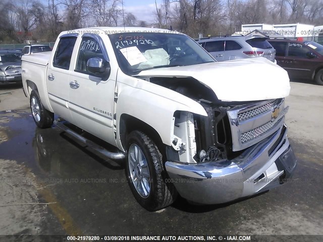 3GCPKSE74DG219636 - 2013 CHEVROLET SILVERADO K1500 LT WHITE photo 1