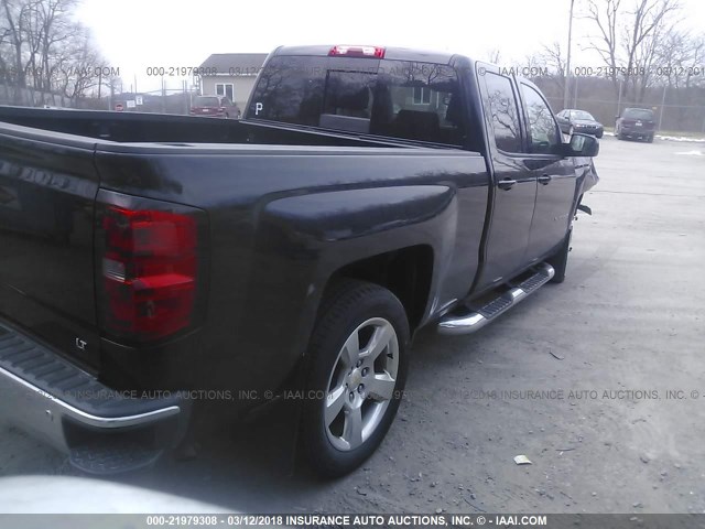 1GCVKREC7EZ176666 - 2014 CHEVROLET SILVERADO K1500 LT BLACK photo 4