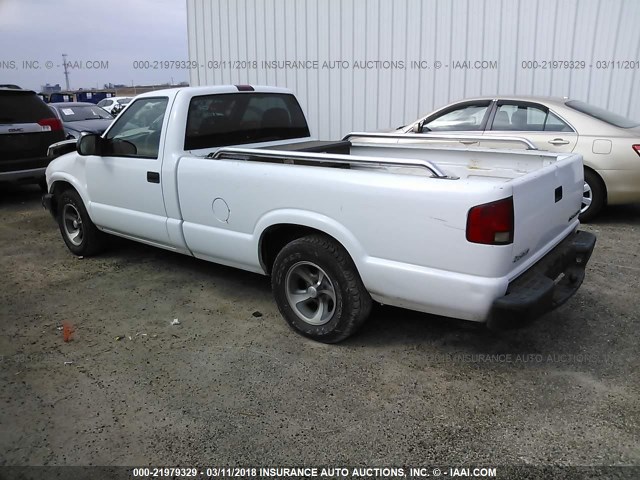 1GCCS14X938269740 - 2003 CHEVROLET S TRUCK S10 WHITE photo 3