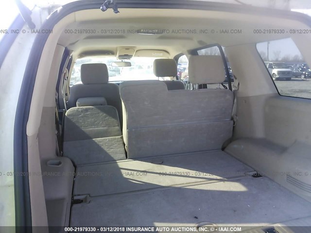 1FMEU73E76UA70215 - 2006 FORD EXPLORER XLT WHITE photo 8