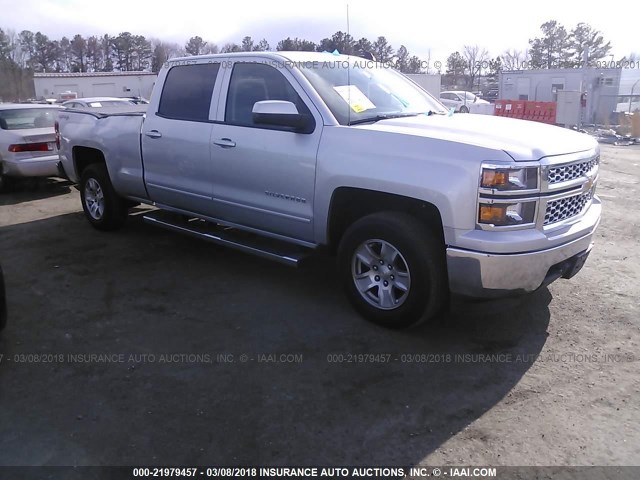 3GCUKREH9FG337821 - 2015 CHEVROLET SILVERADO K1500 LT GRAY photo 1