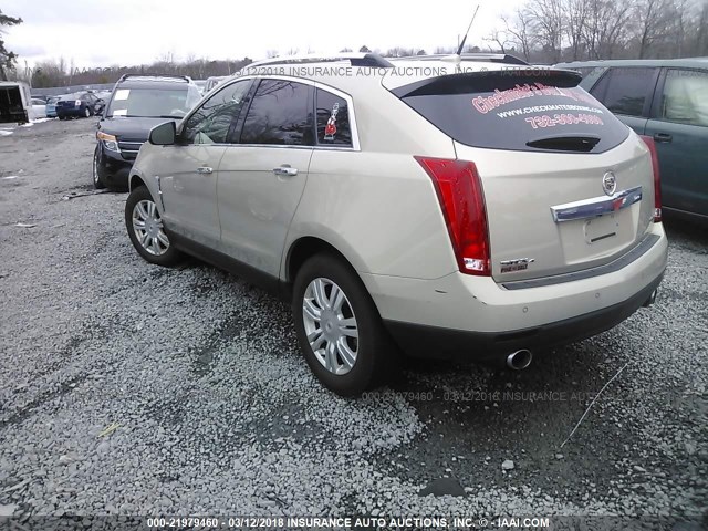 3GYFNDE30CS511057 - 2012 CADILLAC SRX LUXURY COLLECTION GOLD photo 3