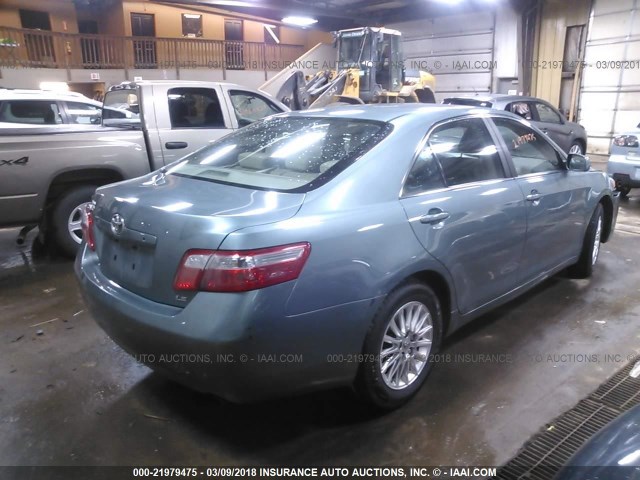 4T1BE46KX9U852125 - 2009 TOYOTA CAMRY SE/LE/XLE Бирюзовый фото 4