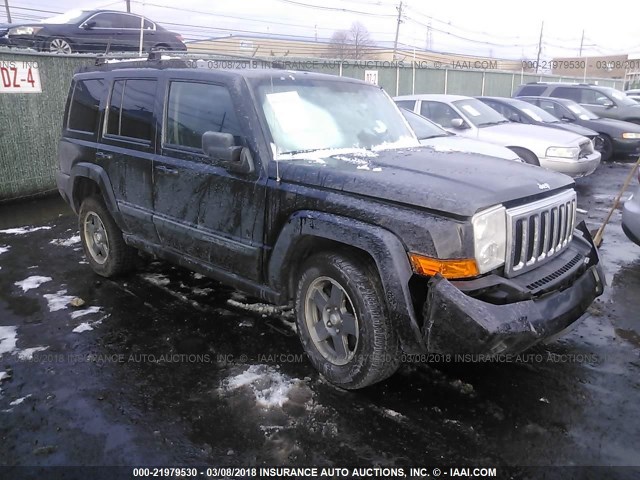 1J8HG48K98C128431 - 2008 JEEP COMMANDER SPORT BLACK photo 1