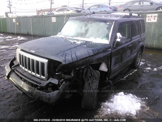 1J8HG48K98C128431 - 2008 JEEP COMMANDER SPORT შავი ფოტო 2