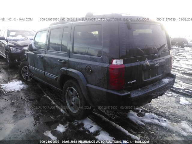 1J8HG48K98C128431 - 2008 JEEP COMMANDER SPORT შავი ფოტო 3