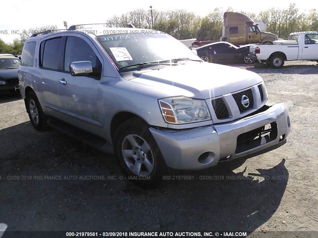 5N1AA08A56N738835 - 2006 NISSAN ARMADA SE/LE SILVER photo 1