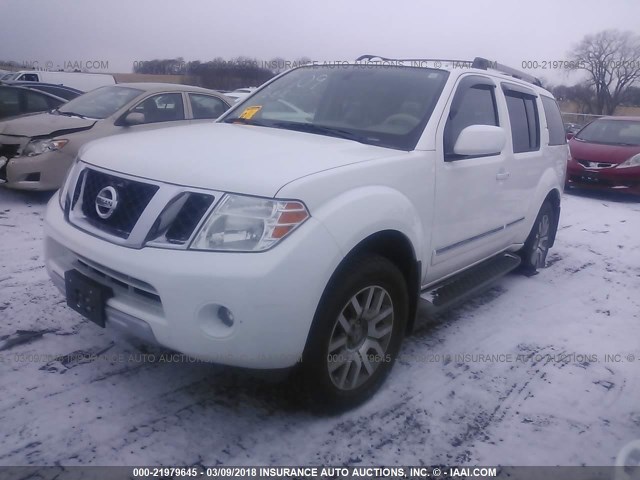 5N1AR1NB1BC624378 - 2011 NISSAN PATHFINDER S/LE/SE WHITE photo 2