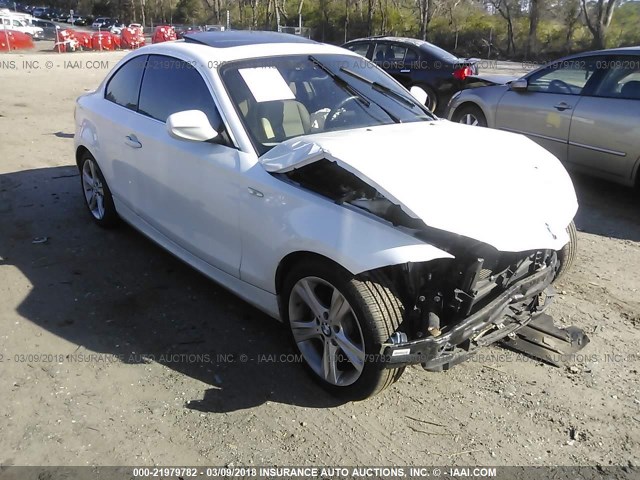 WBAUP7C56DVP25170 - 2013 BMW 128 I WHITE photo 1