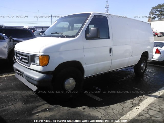 1FTNE24L43HA94879 - 2003 FORD ECONOLINE E250 VAN WHITE photo 2