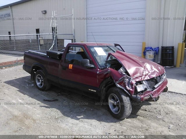 1GCCS14Z7R8117322 - 1994 CHEVROLET S TRUCK S10 MAROON photo 1