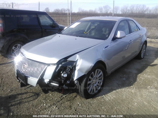 1G6DG5EG4A0100767 - 2010 CADILLAC CTS LUXURY COLLECTION SILVER photo 2