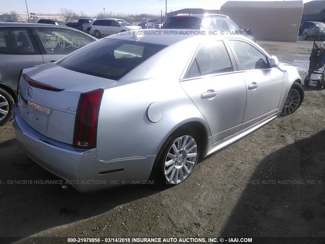 1G6DG5EG4A0100767 - 2010 CADILLAC CTS LUXURY COLLECTION SILVER photo 4