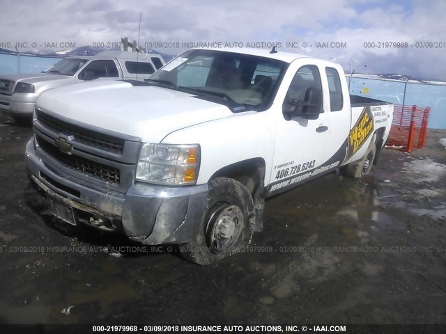 1GBHK29698E143015 - 2008 CHEVROLET SILVERADO K2500 HEAVY DUTY WHITE photo 2