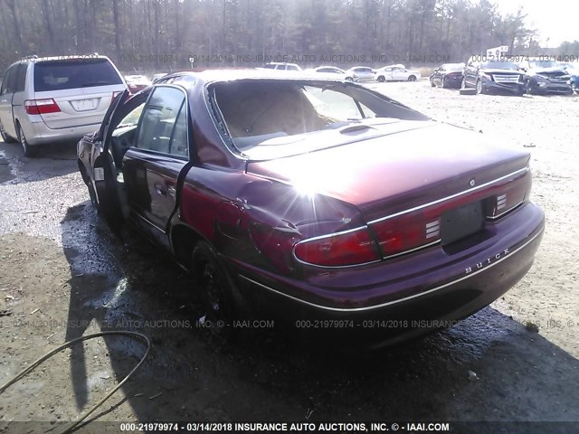 2G4WS52J611312249 - 2001 BUICK CENTURY CUSTOM MAROON photo 3