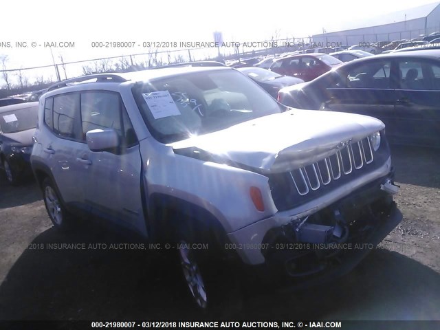 ZACCJBBT0FPB62625 - 2015 JEEP RENEGADE LATITUDE SILVER photo 1