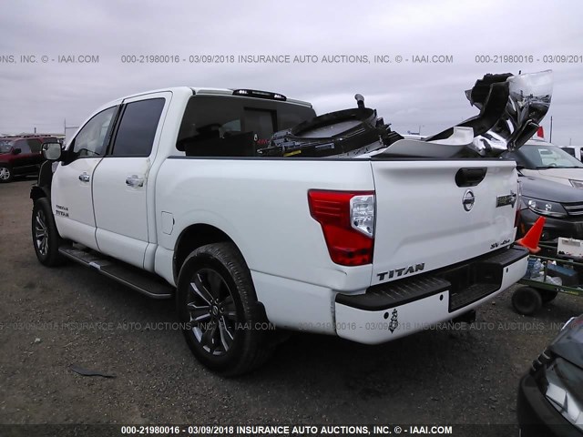 1N6AA1E56HN547135 - 2017 NISSAN TITAN SV/SL/PRO-4X/PLAT RES WHITE photo 3