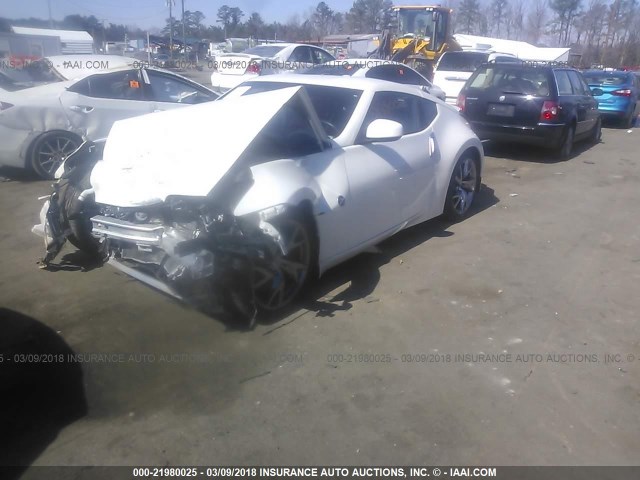 JN1AZ4EH7EM633811 - 2014 NISSAN 370Z TOURING/NISMO WHITE photo 2