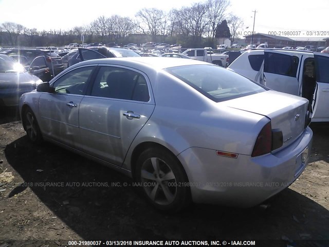 1G1ZC5EUXCF269267 - 2012 CHEVROLET MALIBU 1LT 银色 照片 3
