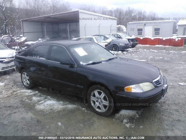 1YVGF22D815240355 - 2001 MAZDA 626 ES/LX BLACK photo 1