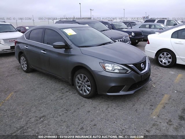 3N1AB7AP8GY259700 - 2016 NISSAN SENTRA S/SV/SR/SL GRAY photo 1