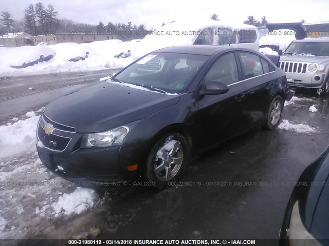 1G1PC5SB4E7171990 - 2014 CHEVROLET CRUZE LT GRAY photo 2