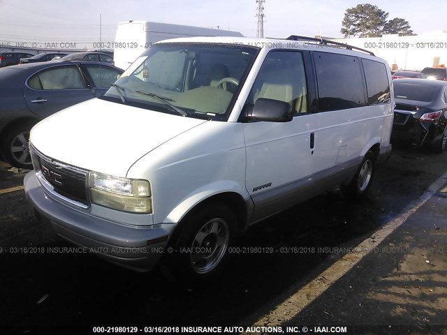 1GKDM19W6YB525376 - 2000 GMC SAFARI XT WHITE photo 2