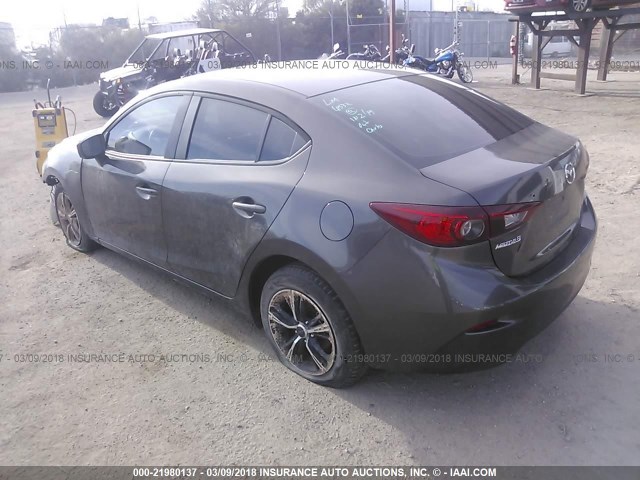 JM1BM1T72E1131380 - 2014 MAZDA 3 SV GRAY photo 3