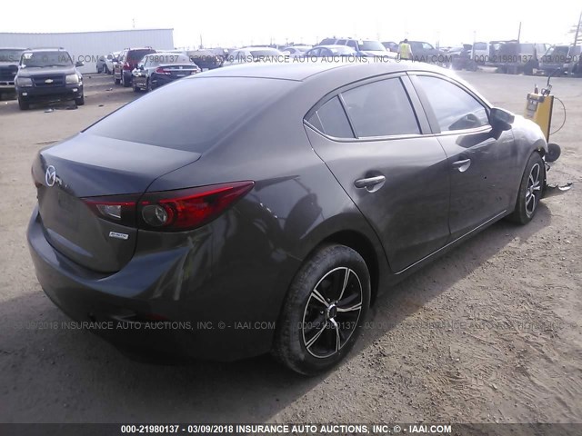 JM1BM1T72E1131380 - 2014 MAZDA 3 SV GRAY photo 4