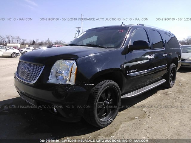 1GKFK66887J289688 - 2007 GMC YUKON XL DENALI BLACK photo 2