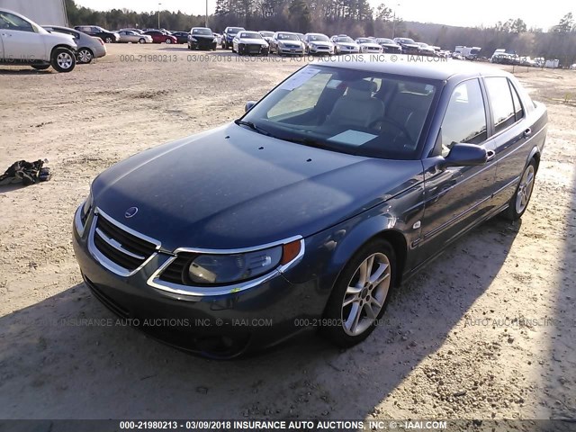 YS3ED49G583510882 - 2008 SAAB 9-5 2.3T BLUE photo 2