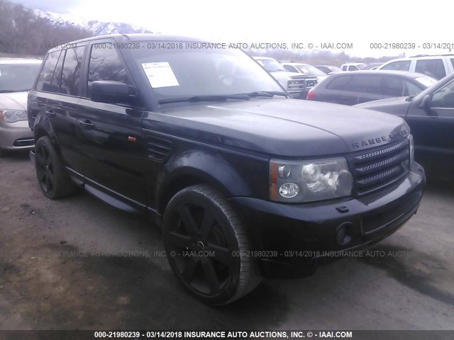 SALSH23428A136107 - 2008 LAND ROVER RANGE ROVER SPORT SUPERCHARGED BLACK photo 1