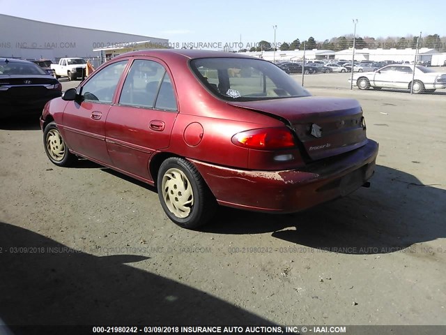 1MEFM13P9WW612313 - 1998 MERCURY TRACER LS/SPORT BURGUNDY photo 3