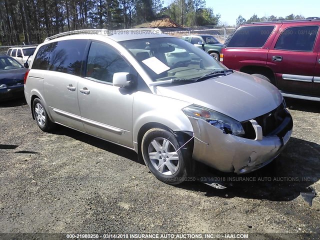 5N1BV28U15N120411 - 2005 NISSAN QUEST S/SE/SL TAN photo 1