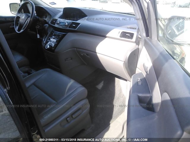 5FNRL5H61BB032318 - 2011 HONDA ODYSSEY EXL შავი ფოტო 5