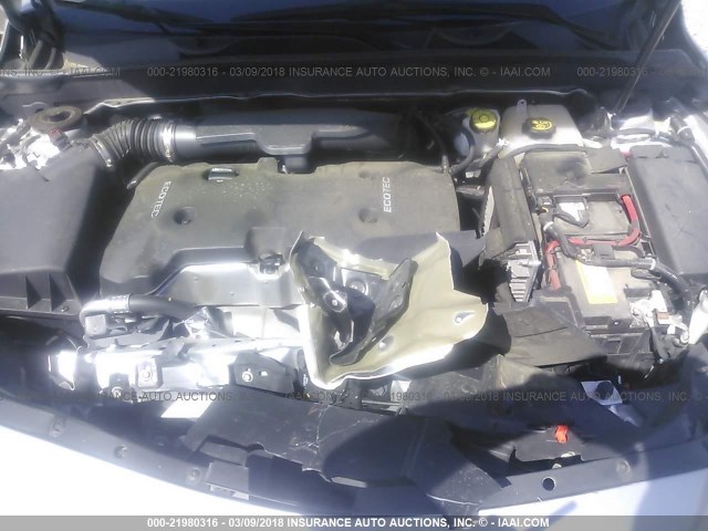 1G11C5SL6FF279422 - 2015 CHEVROLET MALIBU 1LT 银色 照片 10