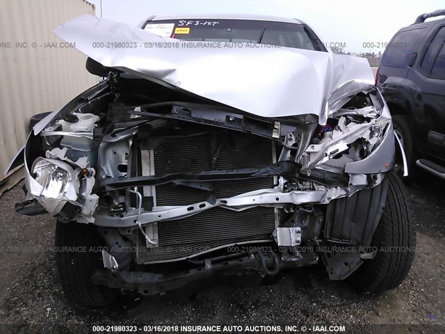 5TFJX4GN6DX015687 - 2013 TOYOTA TACOMA DOUBLE CAB ვერცხლისფერი ფოტო 6