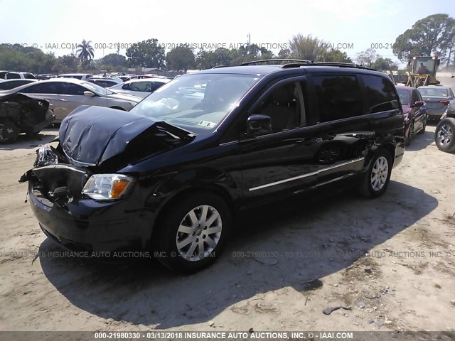 2A4RR5D16AR188182 - 2010 CHRYSLER TOWN & COUNTRY TOURING Dark Blue photo 2